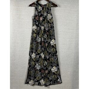 Loft Size 0 Maxi Dress Dark Cottagecore Floral Fairygrunge Resortwear Vacation